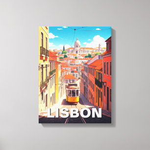 Impressão Em Tela Anime de Lisboa Portugal Pantheon Alfama