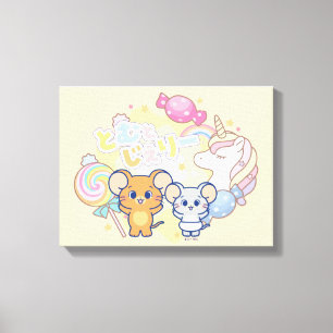 Impressão Em Tela Anime Magical Candyland com Jerry e Tuffy