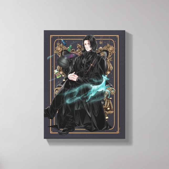 Impressão Em Tela Anime Professor Severus Snape Sentado (Frente)