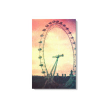 Anitiqued London Eye no Sunrise