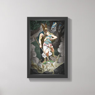 IMPRESSÃO EM TELA ANIVERSÁRIO DE CASAMENTO COM TEMA VÍKING