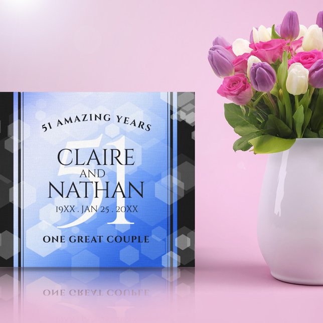 Impressão Em Tela Aniversário de Casamento da rua Elegante 51 (Criador carregado)