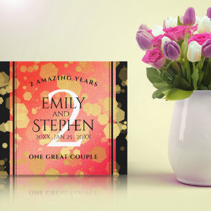 Impressão Em Tela Aniversário de Casamento de Garnet do segundo Ele