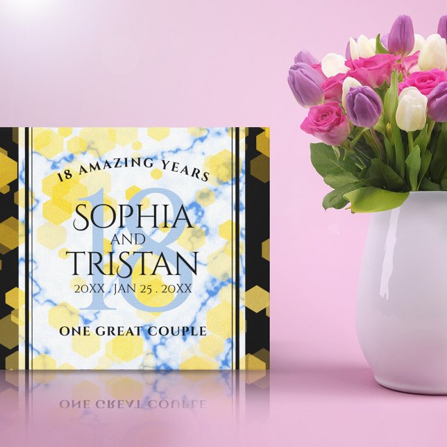 Impressão Em Tela Aniversário de Casamento de Porcelana 18 (Criador carregado)