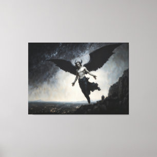 Impressão Em Tela Anjo Caído Lúcifer