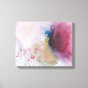 Impressão Em Tela Anjo da aguarela