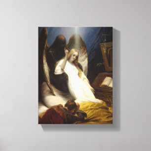 Impressão Em Tela Anjo da Morte (Indo para o Céu) (Horace Vernet)