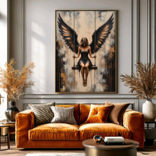 Impressão Em Tela Anjo da Noite Eterna