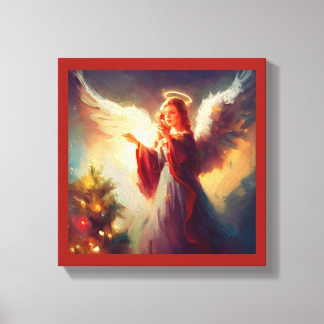 Impressão Em Tela Anjo de Natal 3 (Frente)