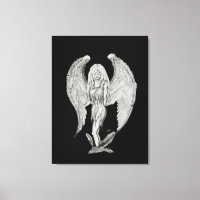 Anjo - Design preto e branco