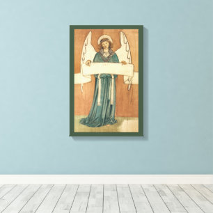 Impressão Em Tela Anjo Vitoriano Antigo por William Morris