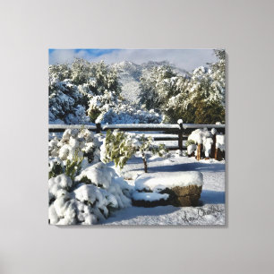 Impressão Em Tela Ann Charles Snowy Day na Arizona