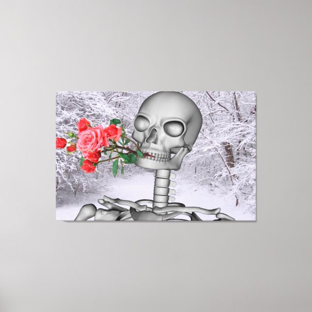 Impressão Em Tela Ansioso para o Primavera (Frente)