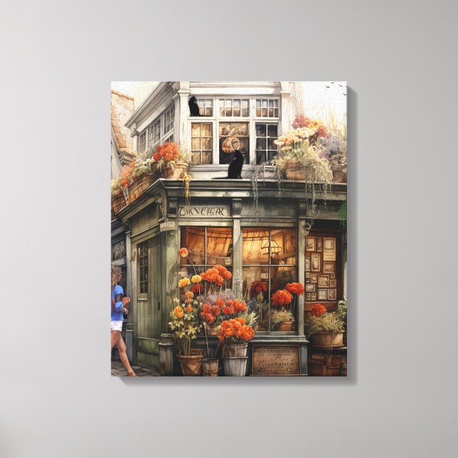 Impressão Em Tela Antiga Arte comprada de Amesterdã Flor (Frente)