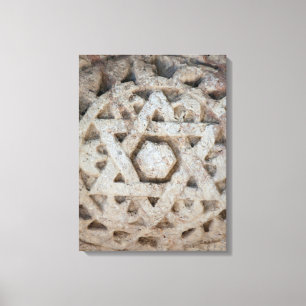 Impressão Em Tela Antiga escultura da Estrela de Davi, Israel