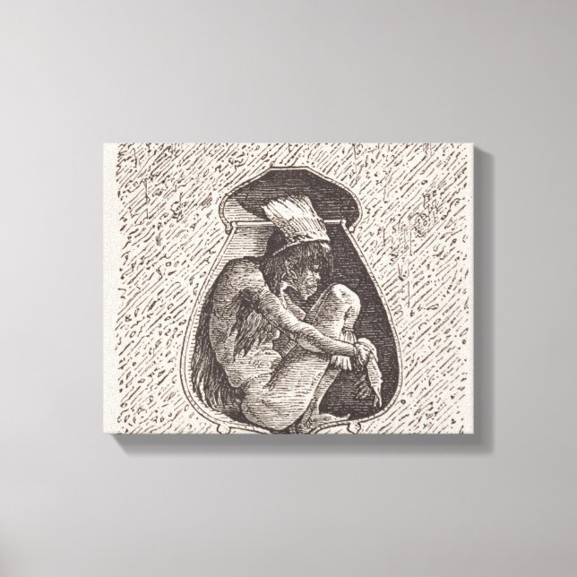 Impressão Em Tela Antigo cemitério indiano (Frente)