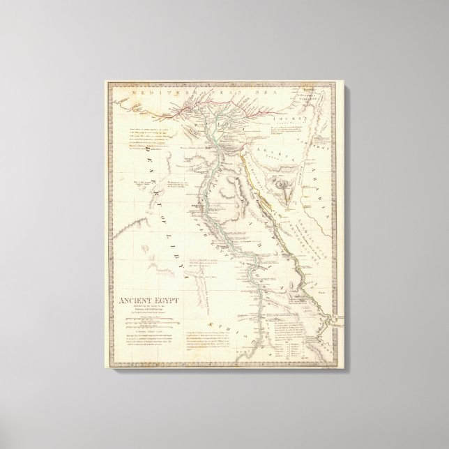 Impressão Em Tela Antigo Egito 3 (Frente)