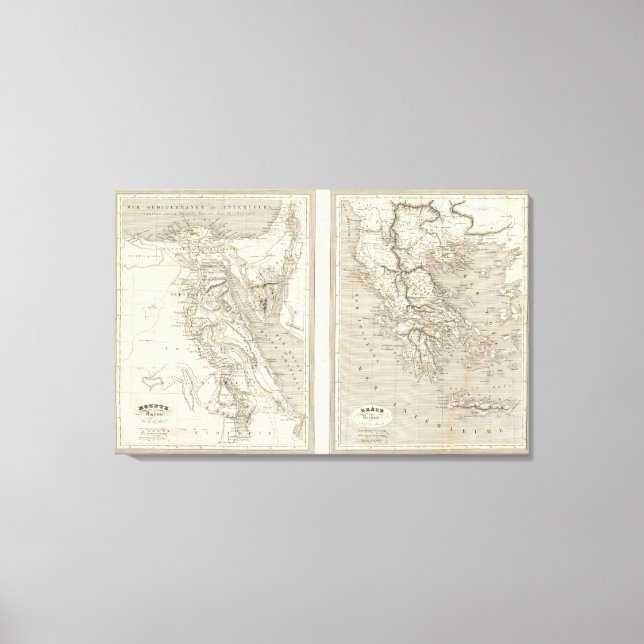 Impressão Em Tela Antigo Egito, Grécia antiga (Frente)