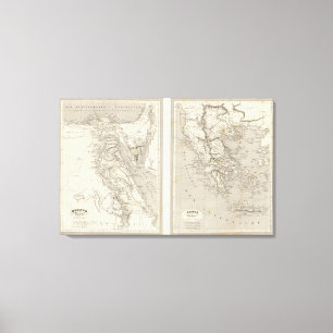 Impressão Em Tela Antigo Egito, Grécia antiga