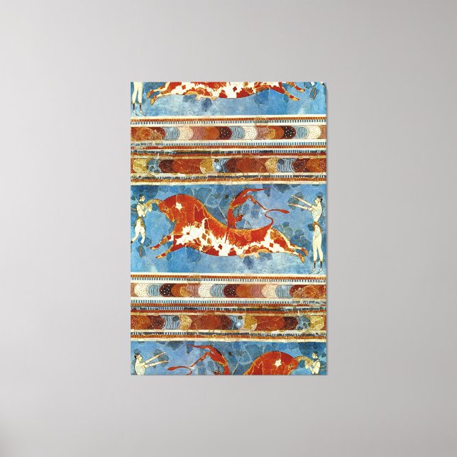 Impressão Em Tela Antigo Minoan Creta Fresco (Frente)