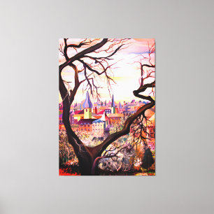 Impressão Em Tela Antiguidade francesa na Boêmia Mídia