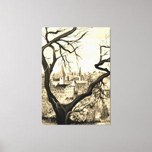 Impressão Em Tela Antiguidade francesa na Boêmia Mídia