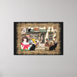 Impressão Em Tela Anton Pieck - compro Químico