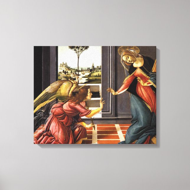 Impressão Em Tela Anunciação Botticelli (Frente)