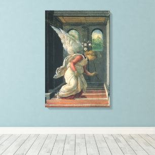 Impressão Em Tela Anunciação (detalhe do anjo) por Sandro Botticelli
