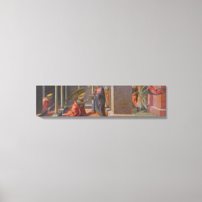 Impressão Em Tela Anunciação (predella do Altarp Barbadori) (Frente)