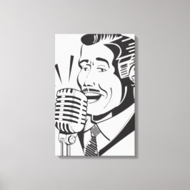 Impressão Em Tela Anunciante de rádio