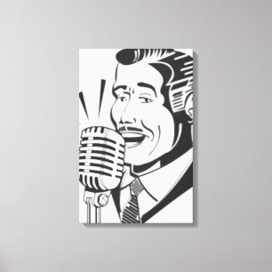Impressão Em Tela Anunciante de rádio