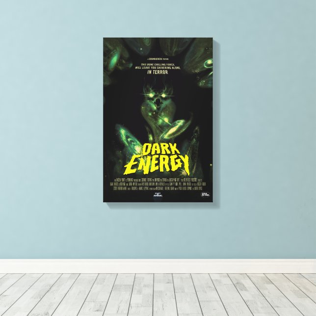 Impressão Em Tela Anúncio de Filme de Horror Sci-Fi, Energia Escura (Insitu(piso de madeira))