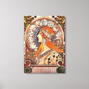 Impressão Em Tela Anúncio de Vintagem de La Plume Zodiac