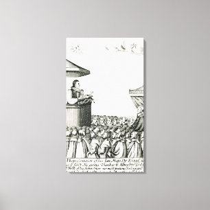 Impressão Em Tela Anúncio do Nascimento do Filho de Charles I