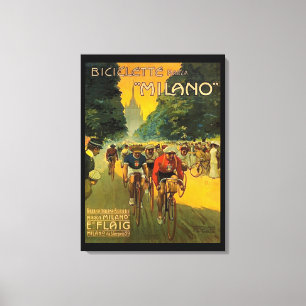 Impressão Em Tela Anúncio italiano da bicicleta do vintage
