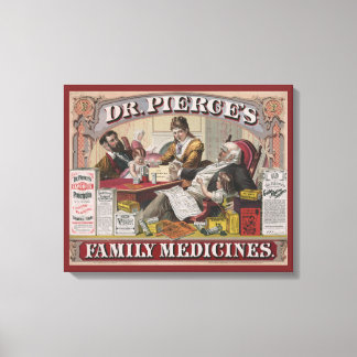 Impressão Em Tela Anúncio Vintage Para Medicamentos Da Família Dr. P