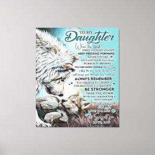 Impressão Em Tela Ao Meu Presente Da Família Leão Filha, Aniversá