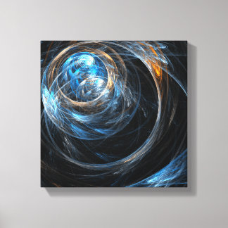 Impressão Em Tela Ao redor do mundo, Abstrato, preto e branco