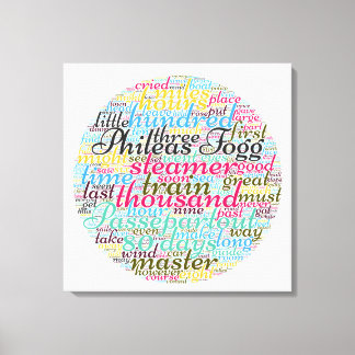 Impressão Em Tela Ao redor do mundo em 80 dias