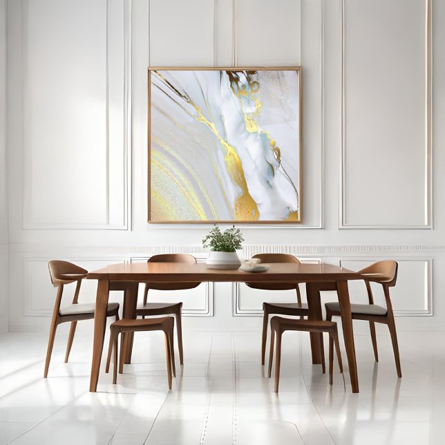 Impressão Em Tela *~ AP66 Folha Abstrato de Pedra Marble - Folha Bra (Criador carregado)