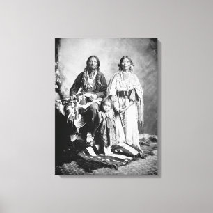 Impressão Em Tela Apache Antonio principal Maria com sua família,