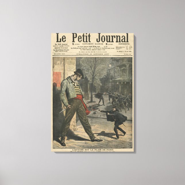 Impressão Em Tela Apache é um incômodo para Paris (Frente)