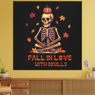 Impressão Em Tela Apaixonado por Crânios - Arte de Muro Cozy Chaos