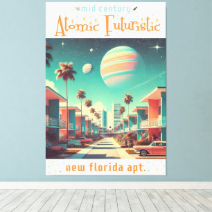 Impressão Em Tela Apartamentos Atômicos Futuristas New Florida