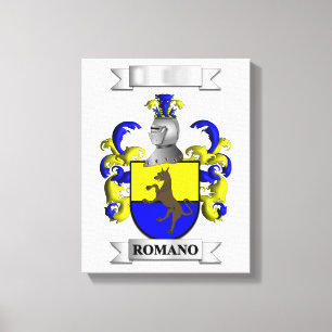 Impressão em Tela Apelido Italiano Romano e Escudo