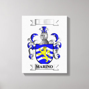 Impressão em Tela Apelido Marino e Escudo