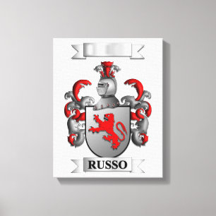 Impressão em Tela Apelido Russo Italiano e Escudo