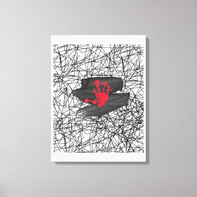 Impressão Em Tela Apenas no vácuo do universo (Frente)