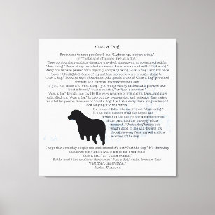 Impressão Em Tela Apenas Uma Cotação De Cachorro - Preto Labrador - 
